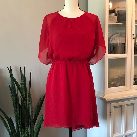 Elizabeth and James Dresses & Skirts - Elizabeth & James Red chiffon dress